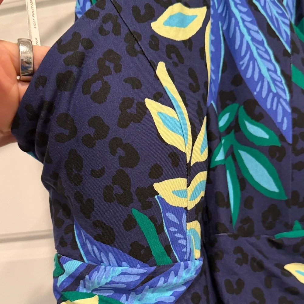 Lilly Pulitzer Navy and Green Floral Maxi Dress - Picture 4 of 7